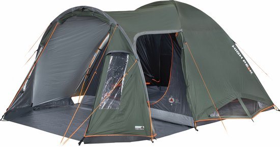 High Peak Tessin 5.1 - koepeltent voor 4-5 personen - aluminium coating