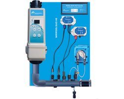 POOLTRONICS WIFI Zoutwatersysteem - Zoutelectrolyse zet zwembadzout om naar Chloor met Automatische Ph dosering - Zwembad Waterbehandeling systeem op Zoutwater - Zwembaden tem 60m³ - 20 g/u - MET FLOWSWITCH - MET WIFI besturing