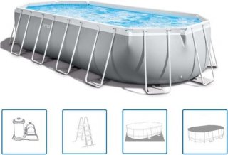Intex Prism Frame Zwembadset ovaal 610x305x122 cm 26798GN