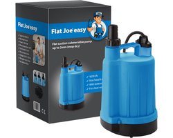 Flat Joe ® easy - vlakzuigende dompelpomp - 4200 l/h - dweildroog tot 2mm - incl bodemfilter - wateroverlast - kelderpomp - vlakzuiger - dweilpomp - vlakzuigpomp - kelder zwembad of vijver