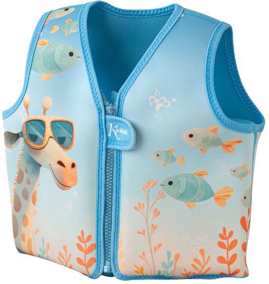 Zwemvest kind - Drijfvest peuter - Blauw 15-19 kg / 2-3 jaar