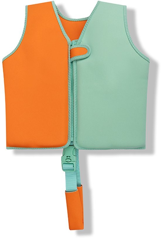 Swim Essentials - Zwemvest Kind 3-6 Jaar - Oranje/Groen - Drijfvest