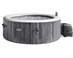 Intex PureSpa Greywood Deluxe Bubble Massage Set 4-persoons - Ø 196 x 71 cm
