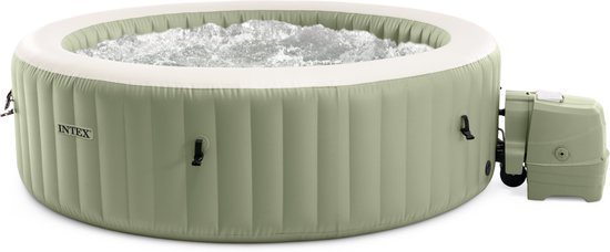 Intex 6-persoons Round Bubble Spa Set Olive Green