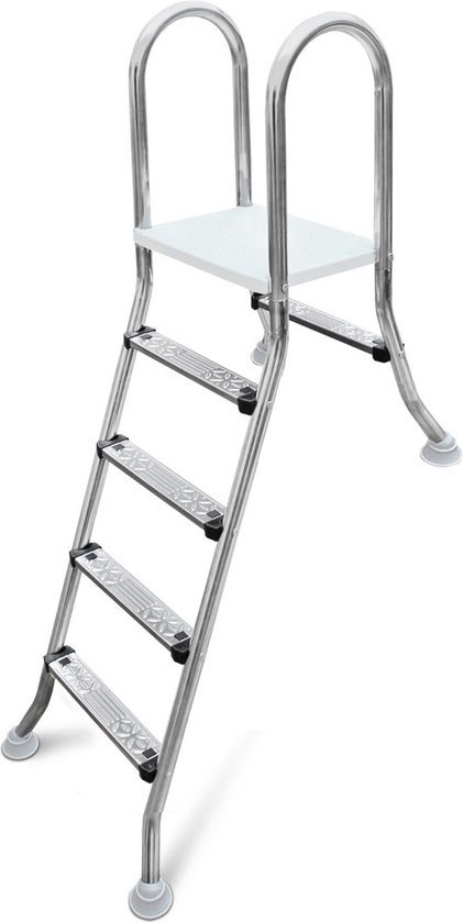 W'eau A-frame RVS zwembadtrap 1 + 4 treden - AISI 304