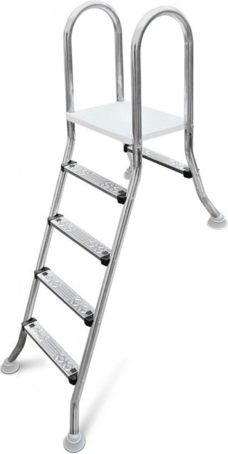 W'eau A-frame RVS zwembadtrap 1 + 4 treden - AISI 304