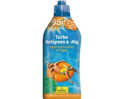 BSI - Turbo Antigroen & -Alg - Zwembad - Tegen groen water en algen - 1 L voor 200.000 L water
