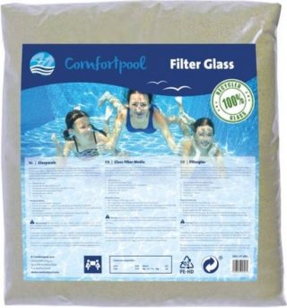 Comfortpool glasparels zwembad filterglas | Duurzame zwembadfiltratie | Voor zandfilterpomp | 20 kg