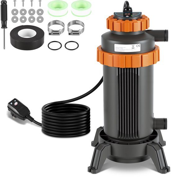 Zwembad Verwarming 3kW – Compacte Pool Heater – Voor kleine zwembaden – Energiezuinig & Snel opwarmen