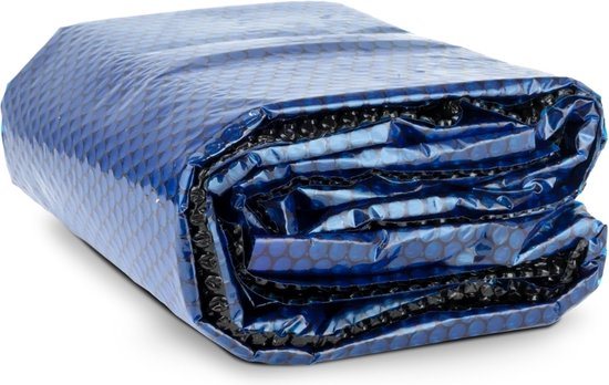 WAYS D'luxe - Solarzeil voor zwembad - Zwembad Afdekzeil - ø366 cm - Zwart/Blauw - Rond - 200 micron - Multifunctioneel zeil - Voor Alle zwembaden