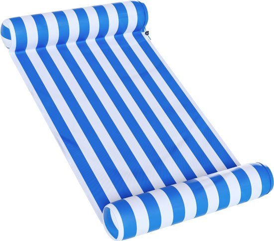 Travelly - Luxe Waterhangmat - Hangmat - Luchtbed - Luchtmatras Zwembad - Waterspeelgoed - Water hangmat - Blauw