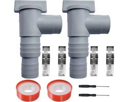 Zwembadafsluiter - zwembadaansluitset - Zwembad Accessoires - aansluitingen zwembad - Geschikt voor 32 mm Aansluitingen - Afsluitkraan voor zwembad - Zwembadonderhoud/afsluitventiel