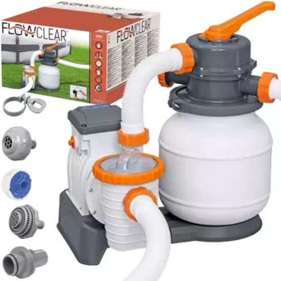 Bestway Zandfilterpomp 5678 l/h - Efficiënt en Krachtig voor Grote Zwembaden