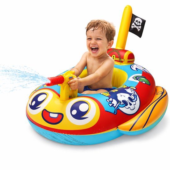 Zwemband met Waterpistool – Opblaasbare Zwemring Kinderen 2-10 Jaar – Zwembad Speelgoed – Kinder Zwemband met Zitje – Alternatief voor Zwembandjes
