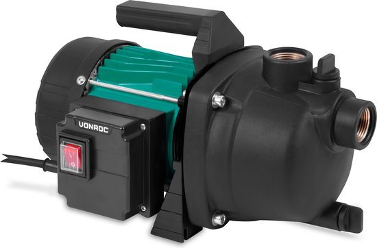 VONROC Beregeningspomp / Waterpomp - 800W – 3300l/h – Kunststof pomphuis - Voor besproeien van tuin/gazon