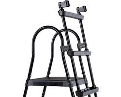 EXIT zwembadtrap voor framehoogte van 108-122cm - zwart