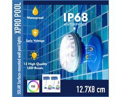 Solar zwembadlamp SET van 2 stuks.