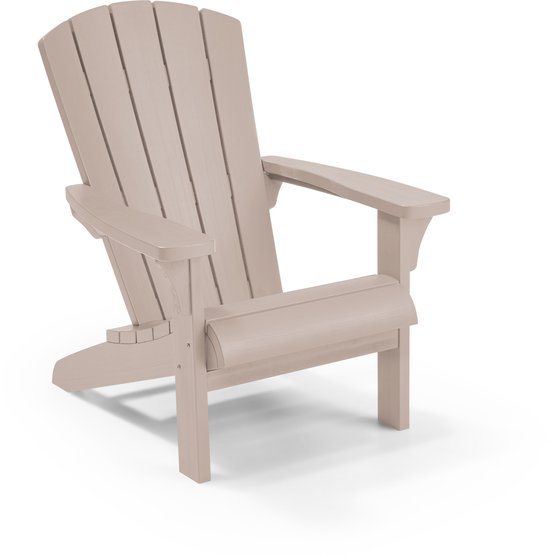 Keter Troy Adirondack Tuinstoel - 81x93x96,5cm - Soft Beige