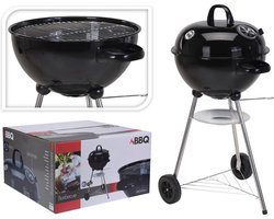 BBQ Houtskool ø47 cm | Barbeceu met wielen, thermometer & luchtrooster