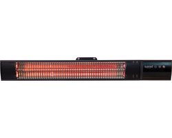 Sunred - Terrasverwarmer - Dark lijn - Zwart - Wand model - Carbon rosé goud technologie - 1500 W – ECO - 3 standen - Afstand bestuurbaar - Elektrische heater