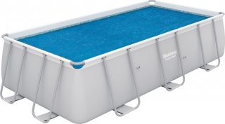 Bestway solar cover rechthoekig - 400 x 200 cm (zeilmaat 380 x 180) - Blauw
