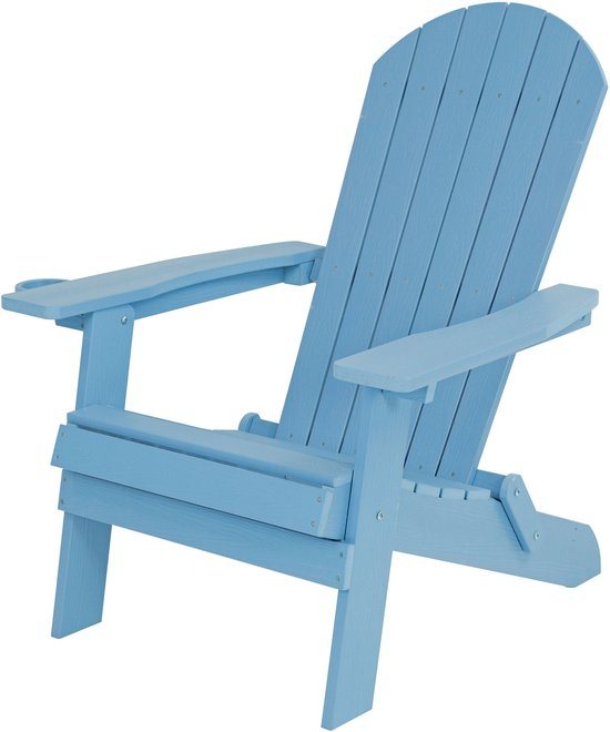 AXI Claire Adirondack Stoel Pastelgroen – Kunststof loungestoel met armleuningen – Opklapbaar - Hoge rugleuning - Tuinstoel - 84,5 x 77 x 95,5 cm - Duurzaam & weerbestendig