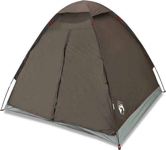 vidaXL - Koepeltent - 4-persoons - waterdicht - bruin