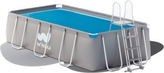 W'eau solar cover rechthoekig - 300 x 200 cm (zeilmaat 286 x 186) - Zwart/Blauw