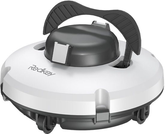 Redkey S100 Zwembadrobot draadloos-Max. 130 min. werktijd Vloerreiniging-Zwembad robot-Moeiteloze Zwembadreiniging -Dubbele Aandrijfmotor -Sterke zuigkracht-Klimhoek tot 18°-Self parkerenTechnologie - Snoerloos Probleemloos - Geschikt tot 100 m²
