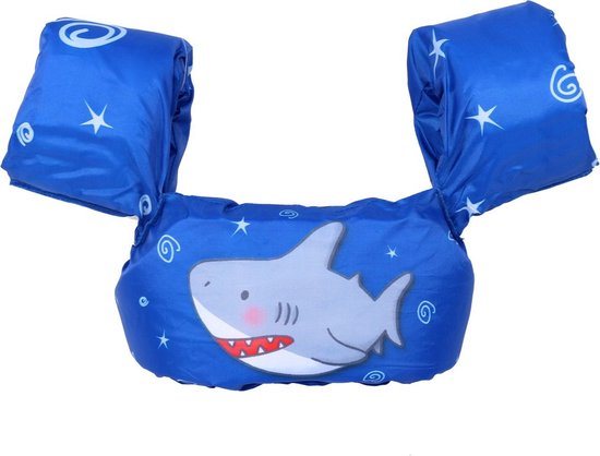 Qwali Puddle Jumper Haai - Zwemvest - Voor kinderen van 0-2 tot 3-6 jaar - Zwemvest Kind - Haai - Zwembandjes 15-30 kg - Drijfvest - Zwemvleugels - Zwemkurk - Zwemgordel
