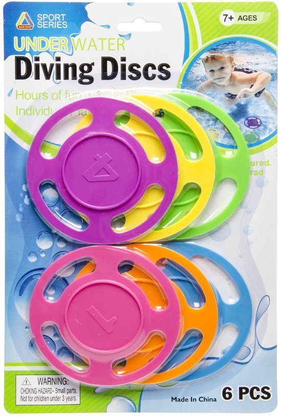 Duckiez Duikspel 6 Ringen Op Kaart - 1 stuk