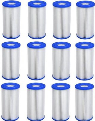 Filtercartridge A - set van 12 zwembad filters | Voor Intex en Bestway filterpompen