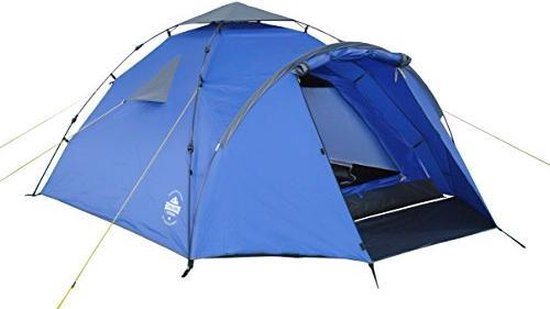 Lumaland Familietent Quick Up System 220 X 220 X 130 Cm - Blauw - 3 Persoons