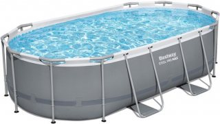 Bestway Zwembadset Power Steel ovaal 427x250x100 cm 56620