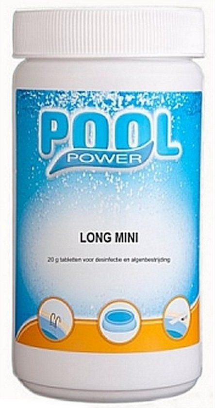 Pool Power Mini Flacon Desinfectie- en Anti-algmiddel voor Zwembaden - 1 kg (Chloor tabletten 90% actief chloor)