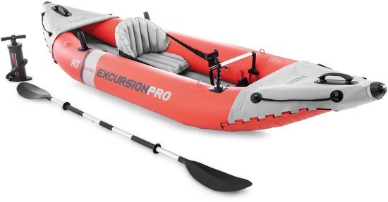 Intex Excursion Pro K1 Kayak - 305 x 91 x 46 cm - Inclusief peddel en pomp