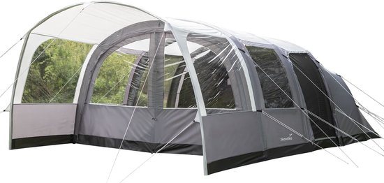Skandika opblaasbare tent Timola 6 Air Protect - Luchttent, familietent, 6-persoonstent, waterdicht, 5000 mm waterkolom, 210 cm stahoogte, luifel, airtent | Outdoor, camping, kamperen