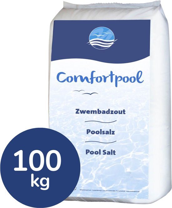 Zwembadzout 5 x 20 kg | Voor schoon zwembadwater | 100 kg zout | Geschikt voor Intex zoutwatersysteem | Comfortpool