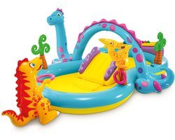 Intex Dinoland Opblaaszwembad met glijbaan - 302 x 229 x 112 cm
