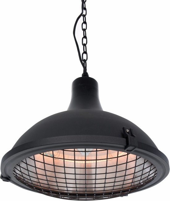 Sunred – Indus II - Bright lijn - Zwart - Hangend model - Terrasverwarmer – Halogeen technologie - 2100W – ECO – Afstand bestuurbaar – Soft touch - 3 standen - Elektrische heater