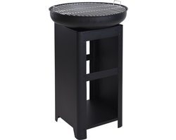 Niceey Barbeque - BBQ - Barbecues - BBQ Houtskool - Skolttelbraai - Met opslag ruimte - Ø61CM - Zwart