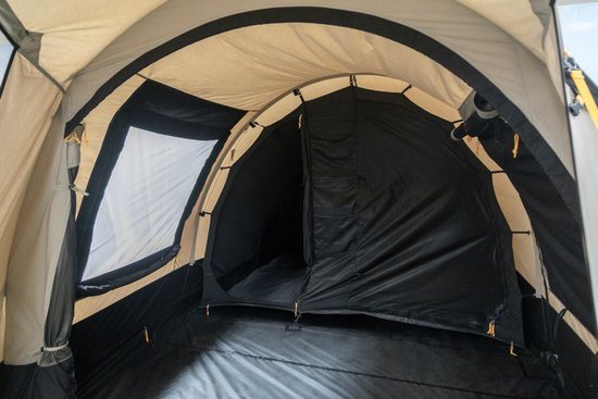 Redwood Navarro Air 340 - familietent 4-persoons - technisch katoen - beige