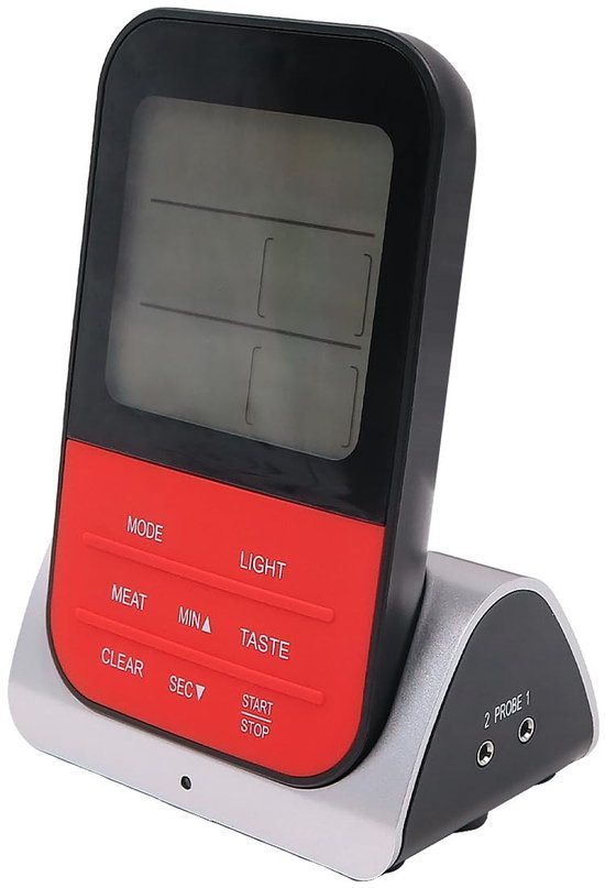 VT Goods - Draadloze grillthermometer - Temperatuuralarm - Magneetvoet - Barbecue-accessoires - Ideaal voor koken - Geschikt voor vlees en vis