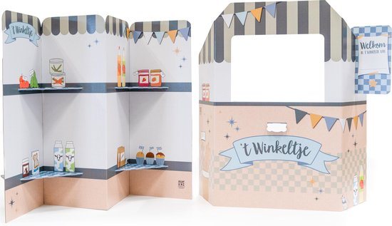 EVE kids Kartonwinkel - Supermarkt speelgoed voor kinderen - Duurzaam karton