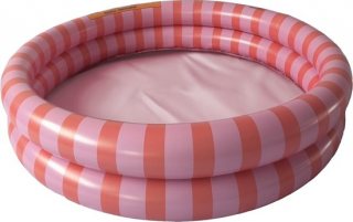 Swim Essentials Rood Gestreept 100 cm Kinder Zwembad