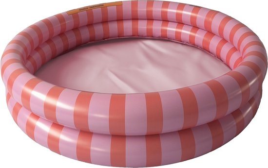 Swim Essentials Rood Gestreept 100 cm Kinder Zwembad