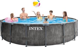 INTEX - Zwembadset - Greywood - Prism - Frame - Premium - 457x122 - cm
