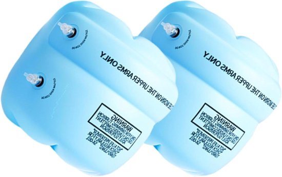 Arm Drijvers Kinderen - Zwembandjes Opblaasbaar - Veilig Leren Zwemmen - Watervertrouwen Opbouwer - 25x20cm - Blauw