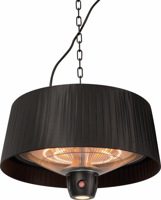Sunred - Artix - Bright lijn - Zwart - Hangend model - Terrasverwarmer - Infraroodstraling - 1500 W – ECO - 3 standen - LED - Afstand bestuurbaar - Elektrische heater