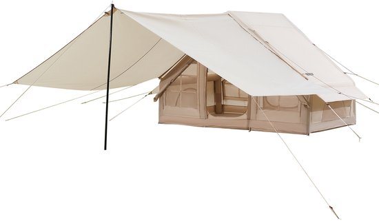 VEVOR Opblaasbare Tent 3-5 Persoons Glamping Tent met Pomp Luifel 3x2x2m